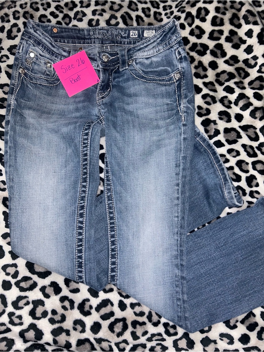 Miss Me Women's Faded Blue Bootcut Jeans